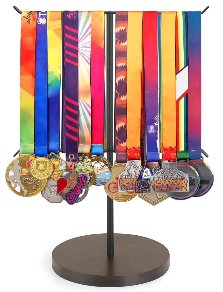 Medal Hanger Display Metal Holder, 16 in, Black