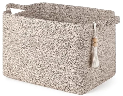 Woven Storage Basket, 13 in, Brown