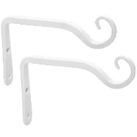 Plant Bracket Hook, 6 in, 2-pack, White