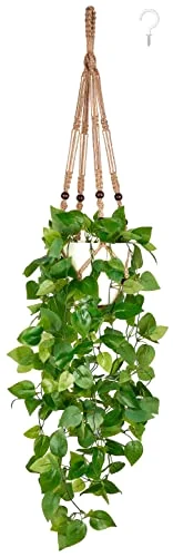 Fake Hanging Plant, Brown