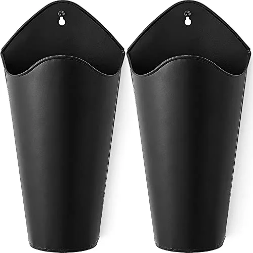 Metal Wall Planter, 2-pack, Black