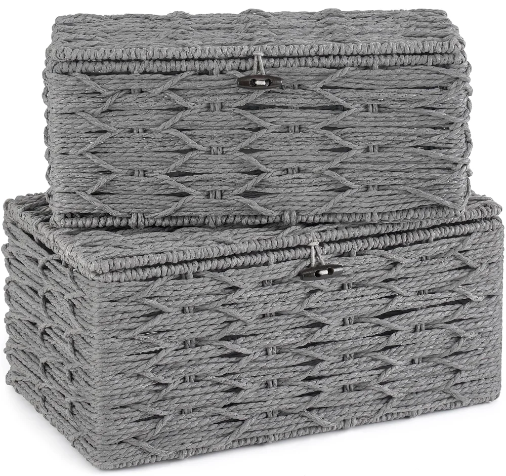 Storage Basket, 2-pack, Grey