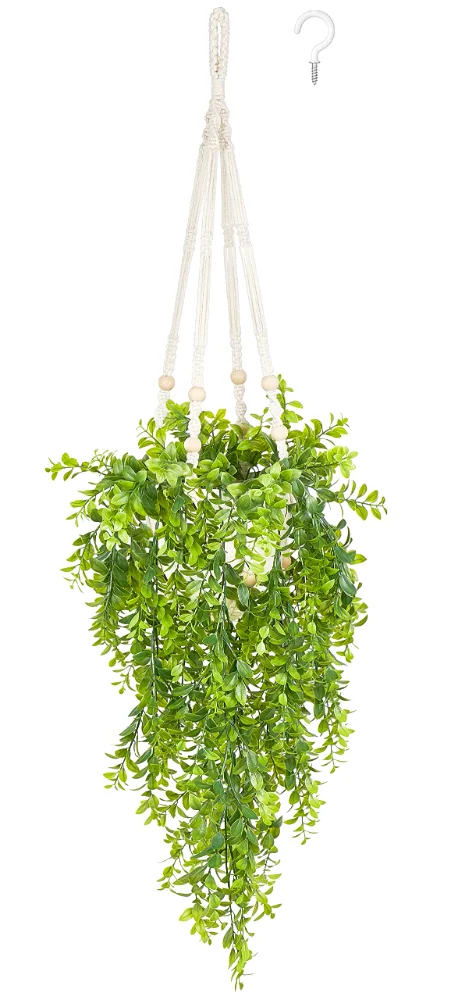 Fake Hanging Plant, Green